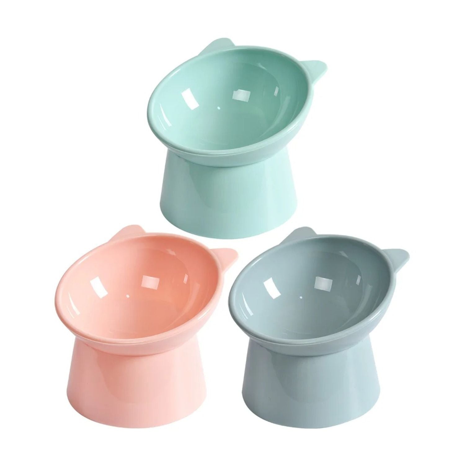 Gamelles chat surélevées - Trio