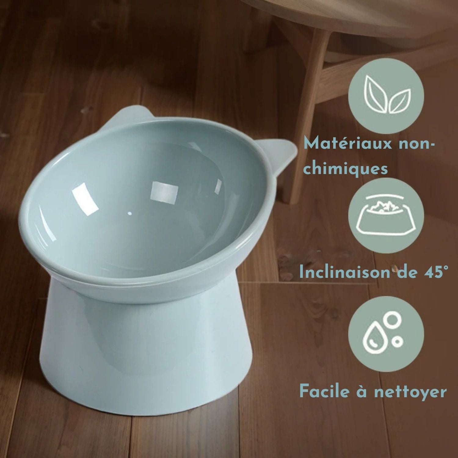 Gamelles chat surélevées - Double Morgana