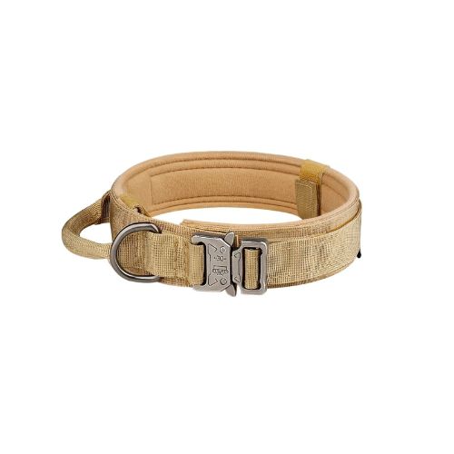Collier chien militaire - J.O Beige