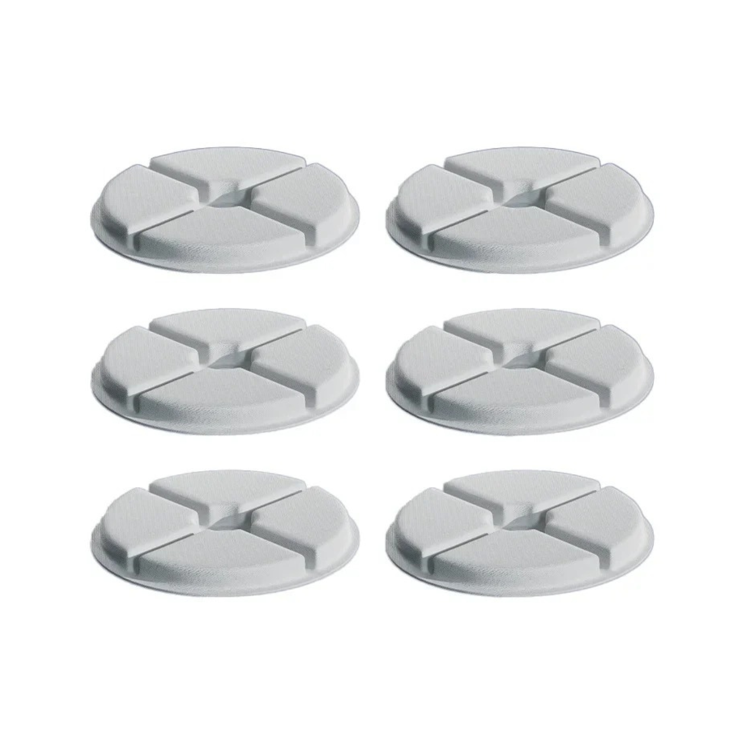 Lot de six filtres blancs pour fontaine en céramique, accessoire pour gamelle de chien, collier, laisse.