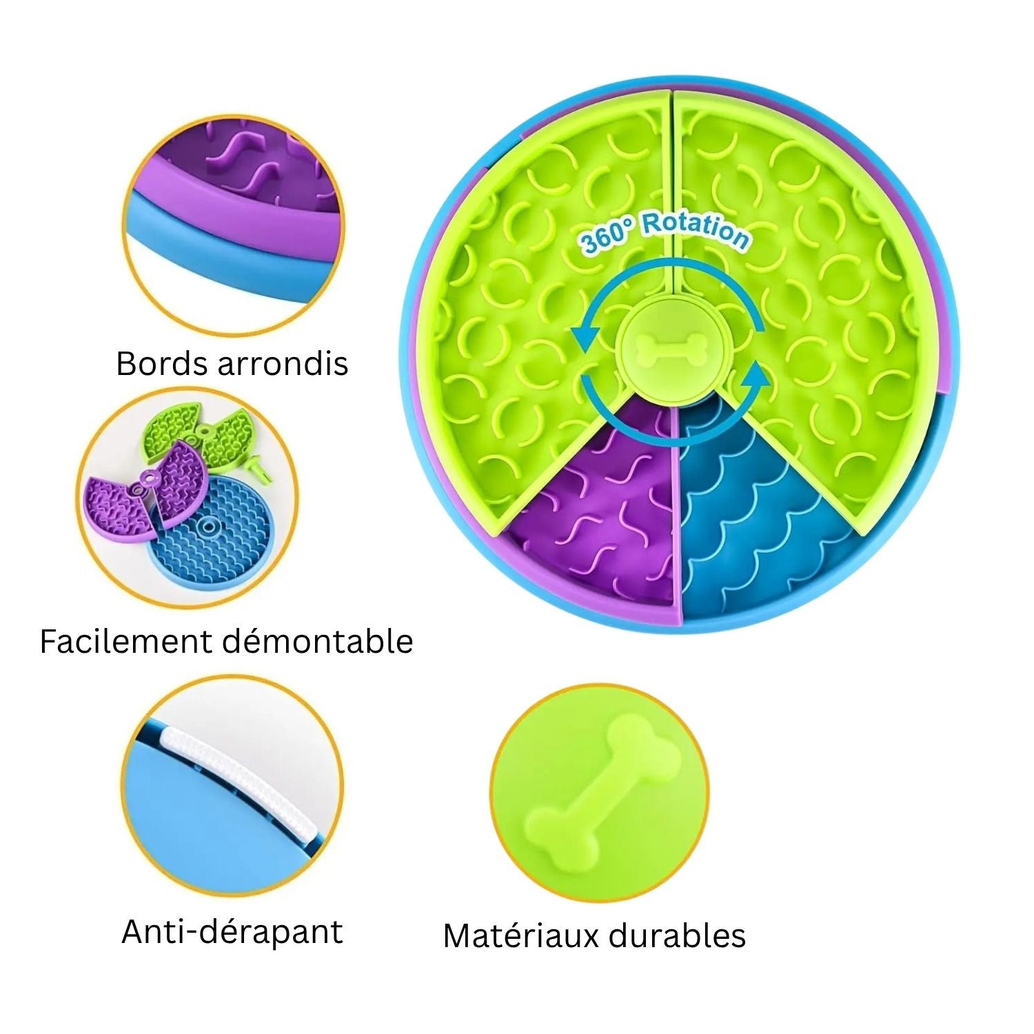 Gamelle anti-glouton - Triplex