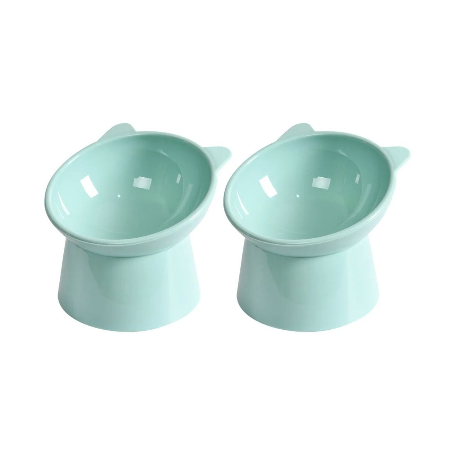 Gamelles chat surélevées - Double Ivory