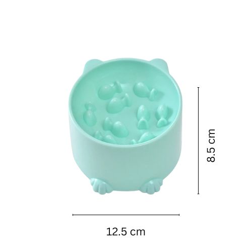 Gamelle anti-glouton pour chat - Bleu