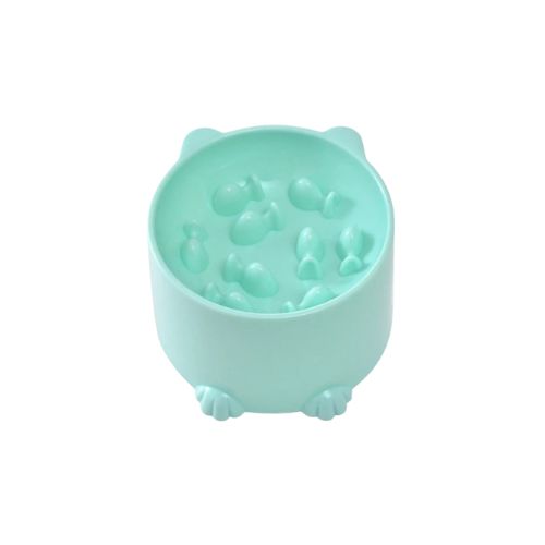 Gamelle anti-glouton pour chat - Bleu
