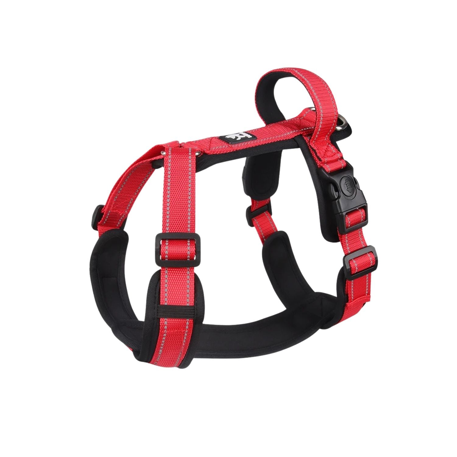 Harnais chien anti-traction - Rouge