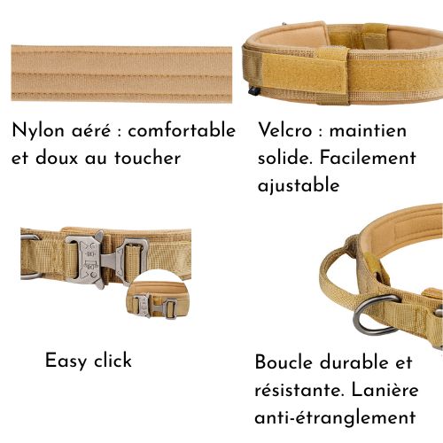 Collier chien militaire - J.O Black